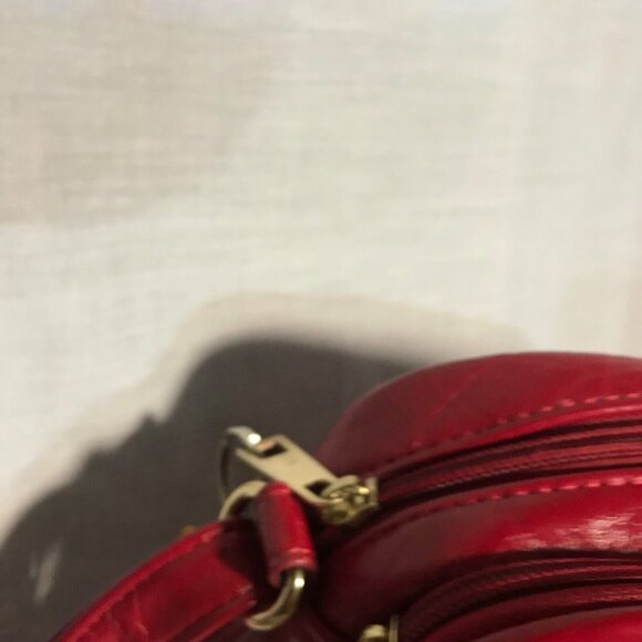 Alia Red Purse Bag  Clutch Handbag Storage Faux Leather Crossbody - Picture 4 of 12